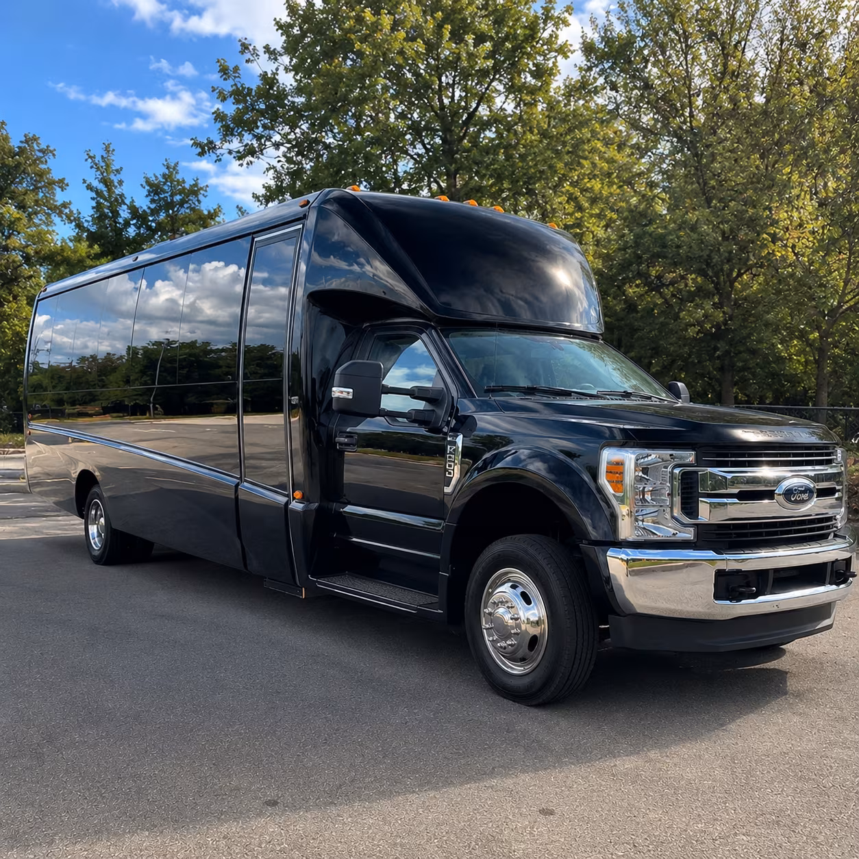 raleigh corporate event transportation onboard seating