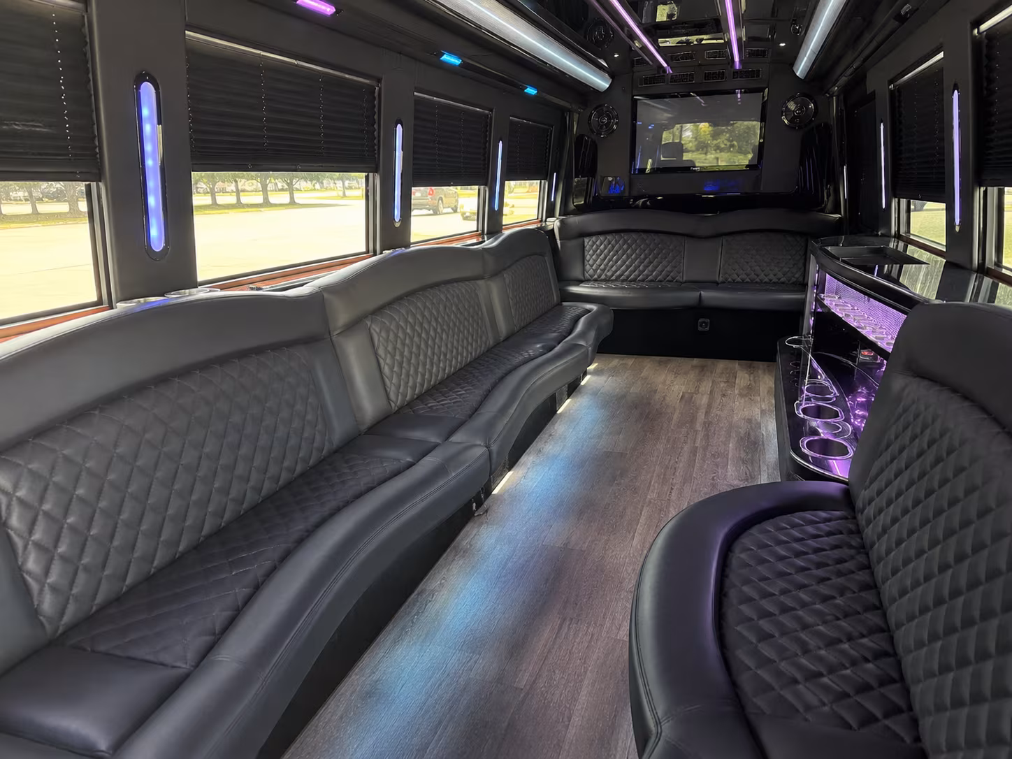 raleigh wedding party bus rental